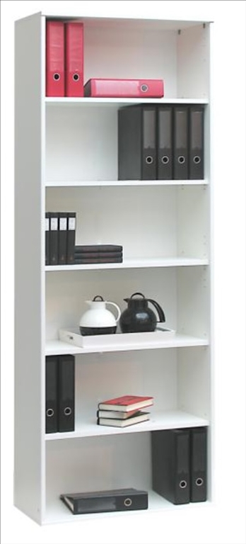 Bush 'Black and White' 5 Shelf Bookcase