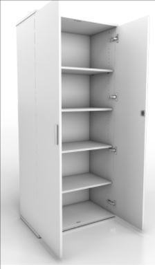 White Bench Cupboard