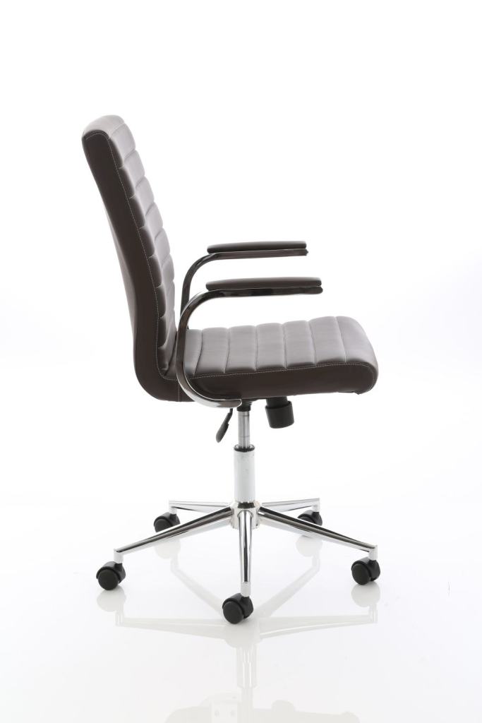Ezra Executive Leather Chair with or Without Glides