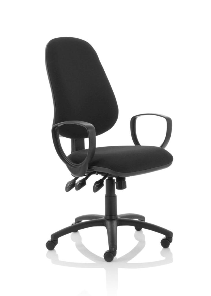 Eclipse Plus XL Lever Task Fabric Operator Chair With/Without Arms