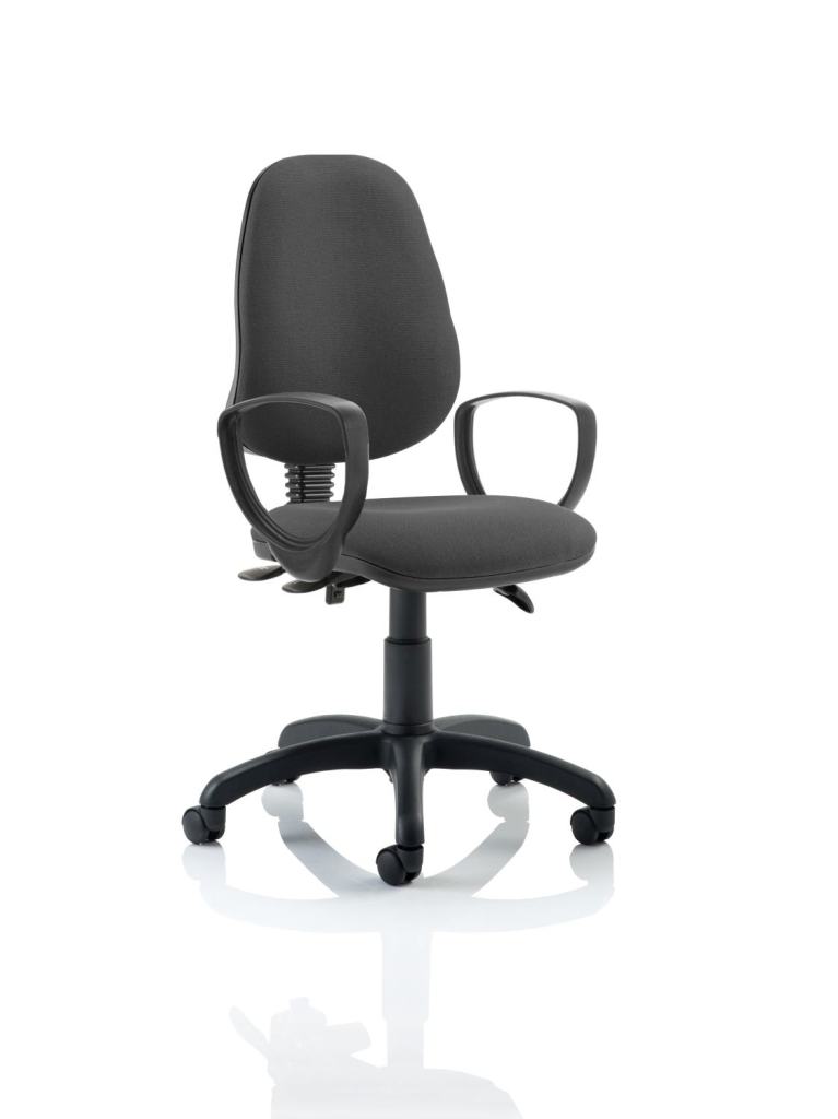 Eclipse Plus III Lever Task Fabric Operator Chair With/Without Arms
