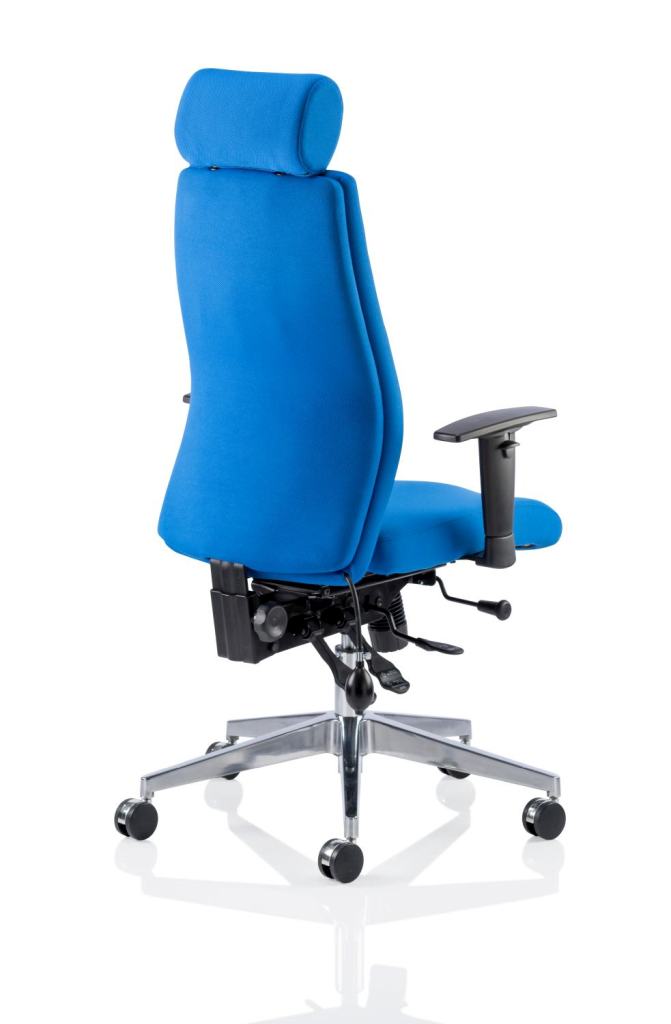 Onyx Ergo Posture Fabric Chair With Arms With/Without Headrest 