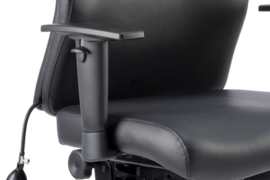 Onyx Ergo Posture Leather Chair With Arms With/Without Headrest 
